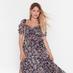 NWT Nasty Gal Floral Midi Dress